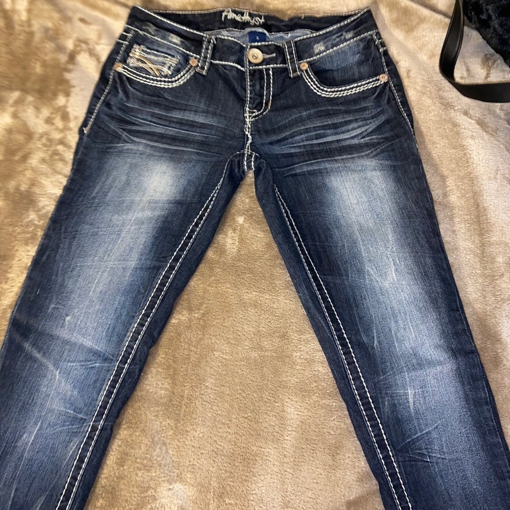 Amethyst dark blue jeans